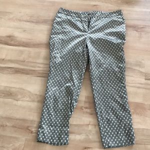 NWT Chico’s jacquard geometric ankle pants